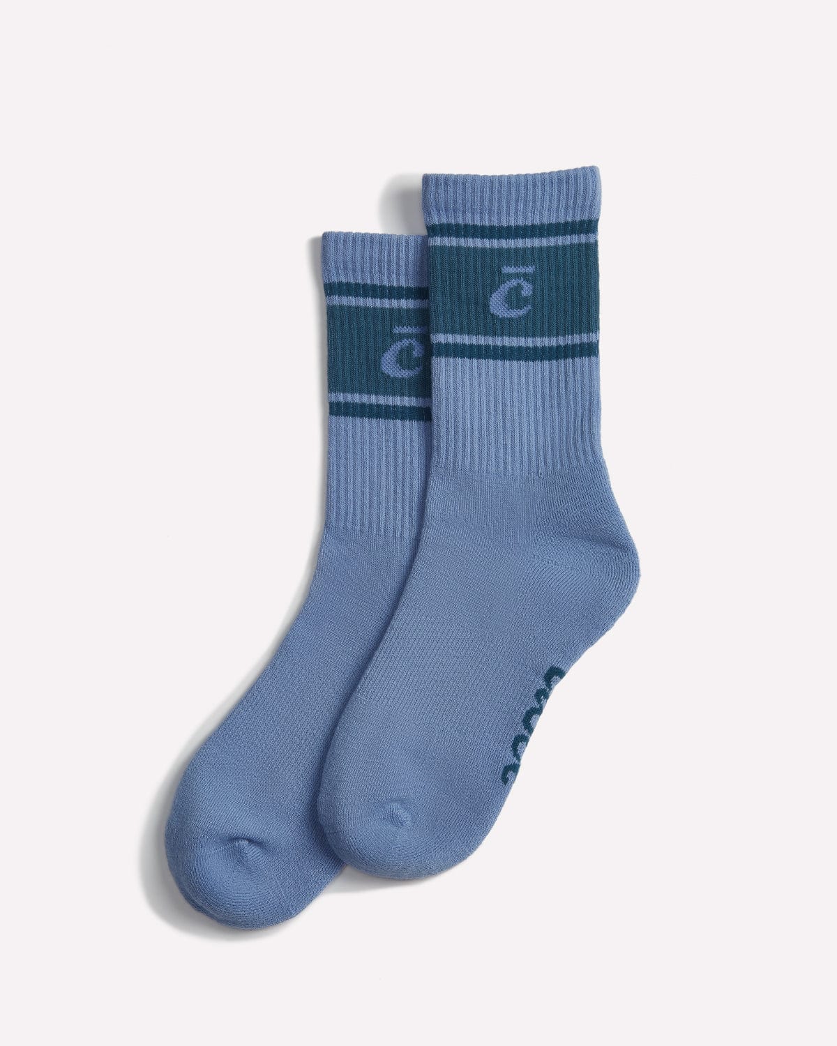 Crew Socks – Blue Retro Stripe